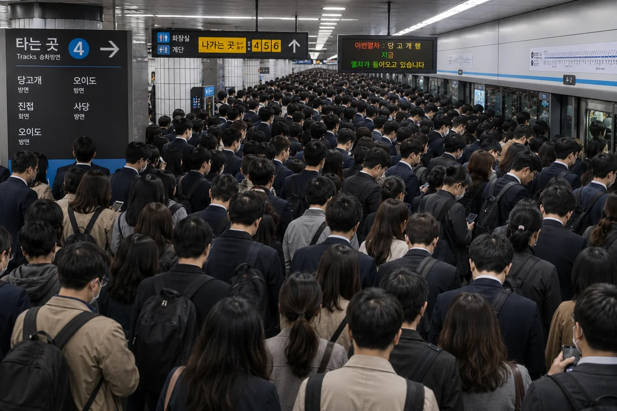 목동 공중밀집장소추행 형량|출퇴근 시간대 4호선 지하철역의 극심한 인파